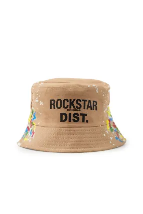 Boys Neppy Beige Bucket Hat