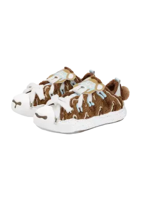 Canvas Cream Shoes - Teddy Bear