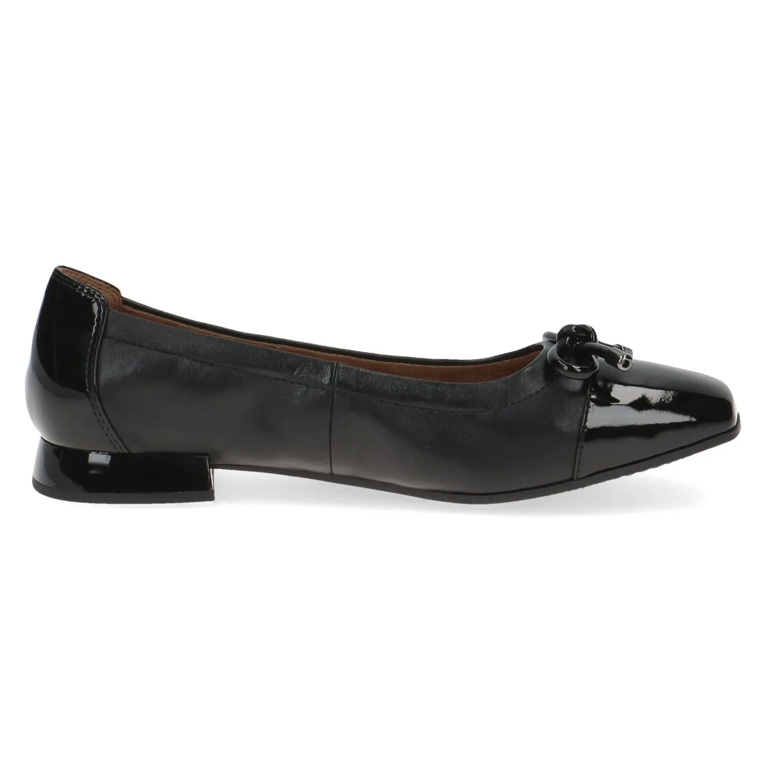 Caprice Ladies Patent Toe Ballet Pump