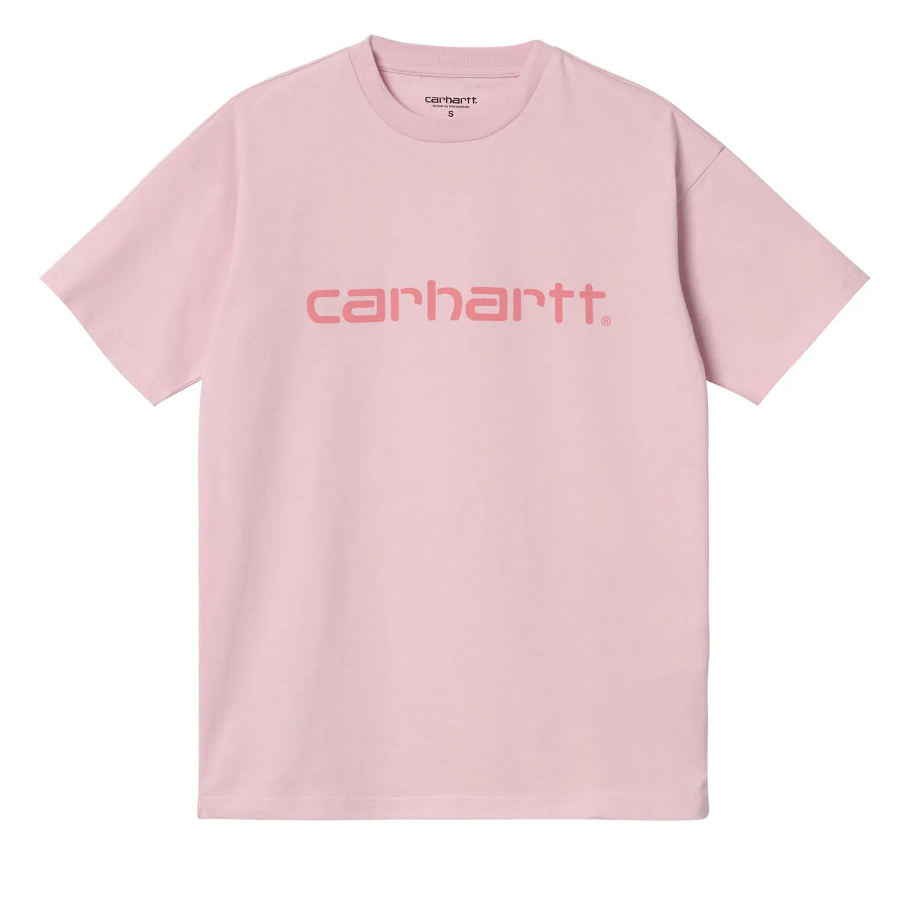 Carhartt WIP W' S/S Script T-Shirt Damen Pale Quartz Rothko Pink