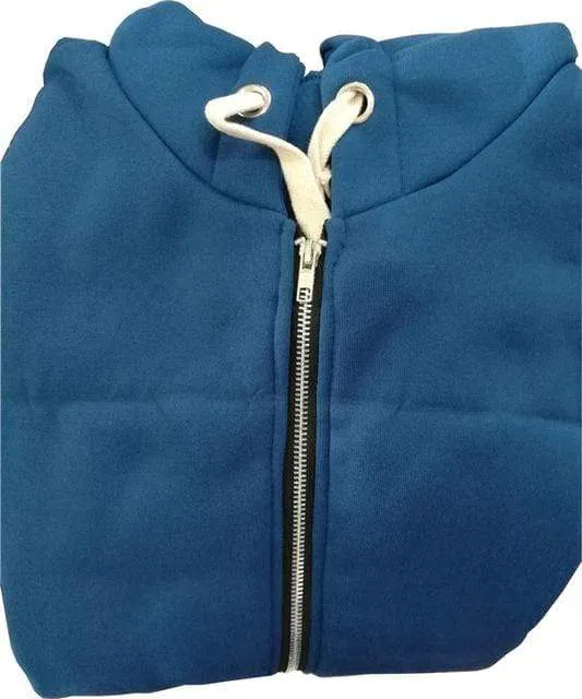 Casual Long Zippered Hooded Jacket