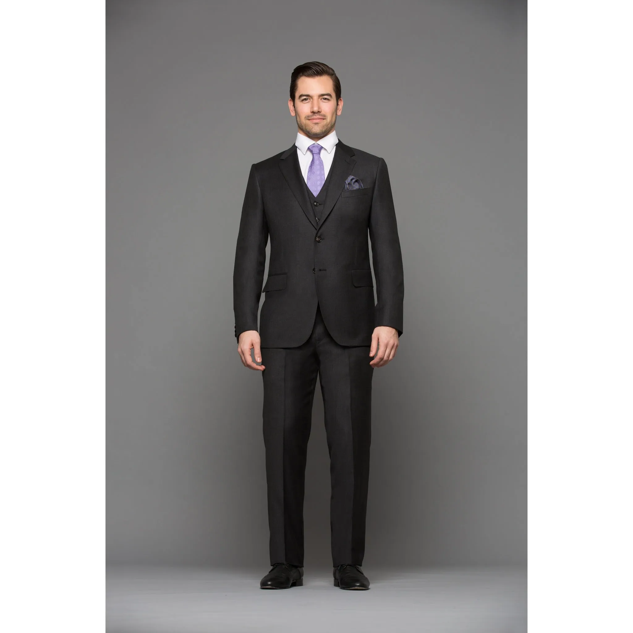 Chelsea Solid Grey 3-Piece Suit