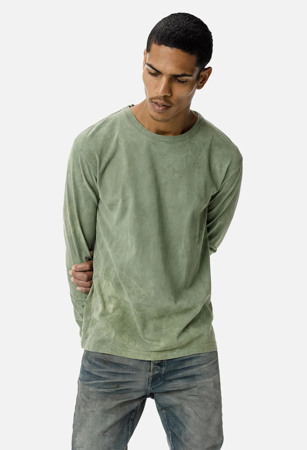 Chrome LS Tee / Washed Olive