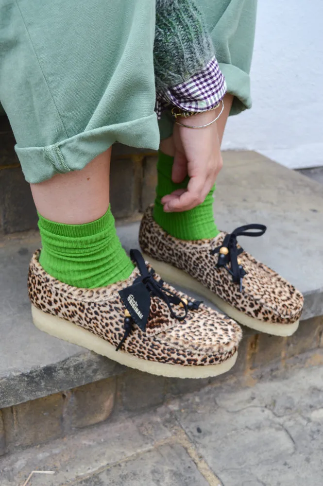 Clarks Wallabee in Leopard Print