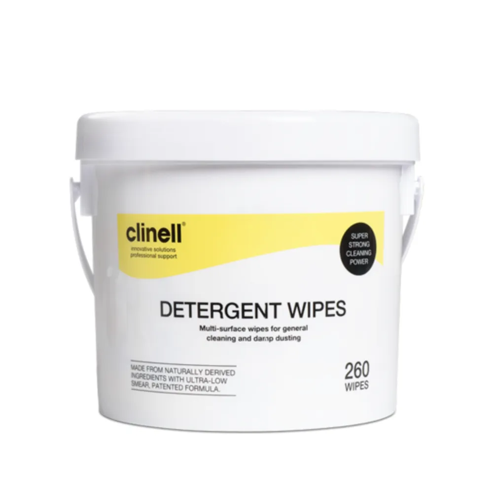 CLINELL DETERGENT WIPES BUCKET 260