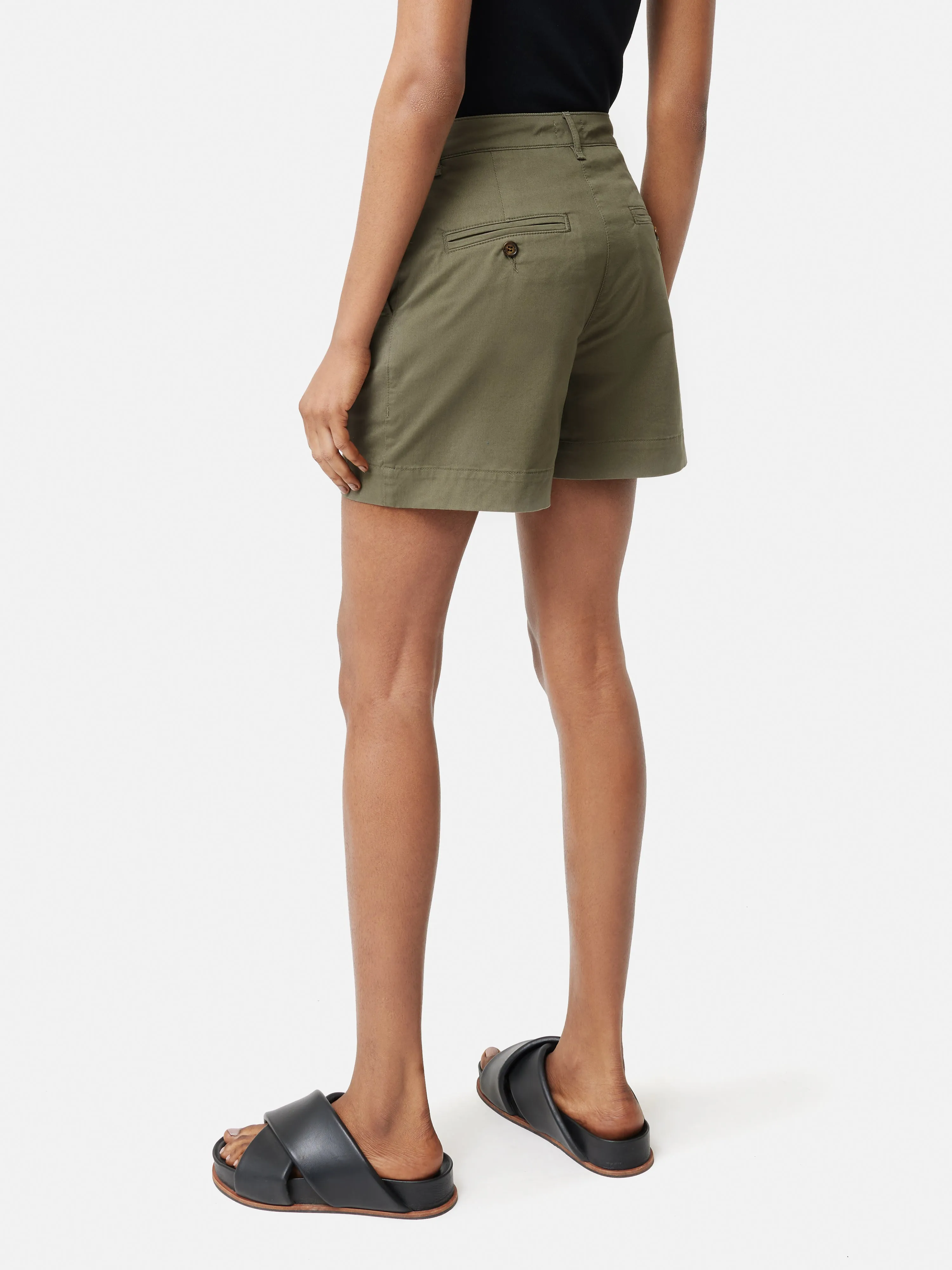 Cotton Chino Short | Olive