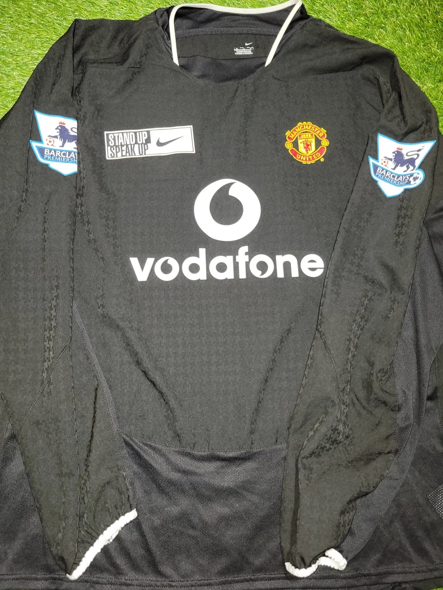 Cristiano Ronaldo Manchester United 2004 2005 Away STAND UP SPEAK UP Soccer Jersey Shirt XL SKU# 112678