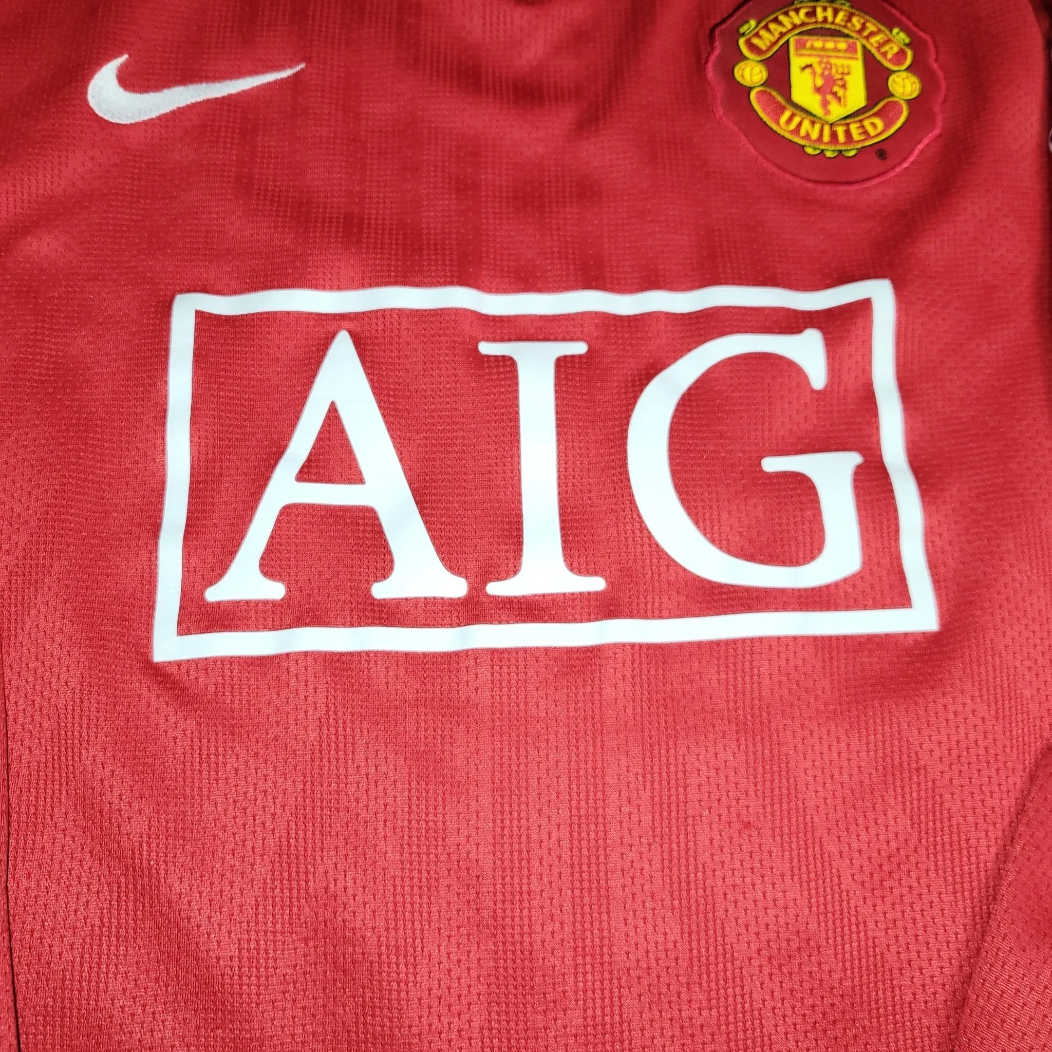 Cristiano Ronaldo Manchester United 2007 2008 Home Long Sleeve Soccer Jersey Shirt L SKU# 237925-666