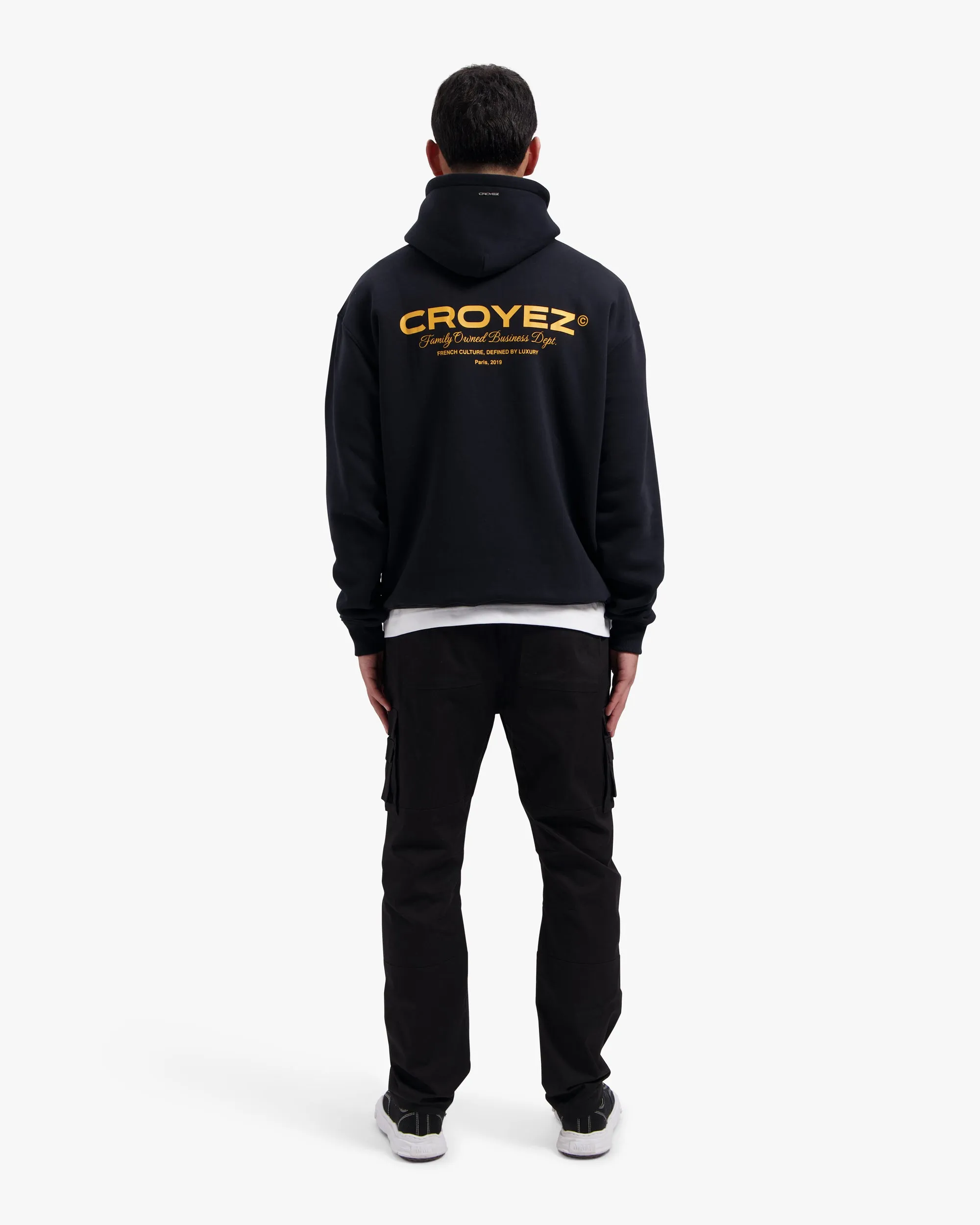 Croyez Family Owned Business Hoodie | Black/Yellow