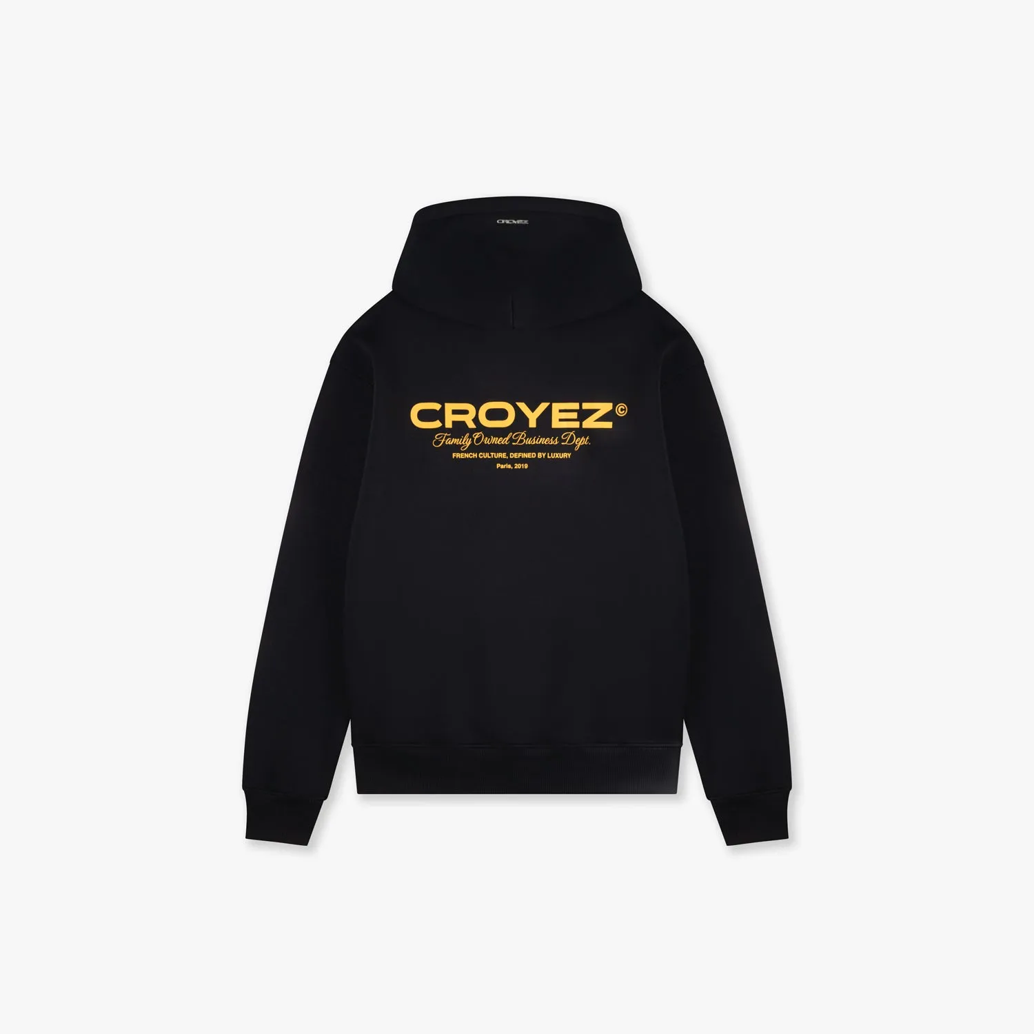 Croyez Family Owned Business Hoodie | Black/Yellow