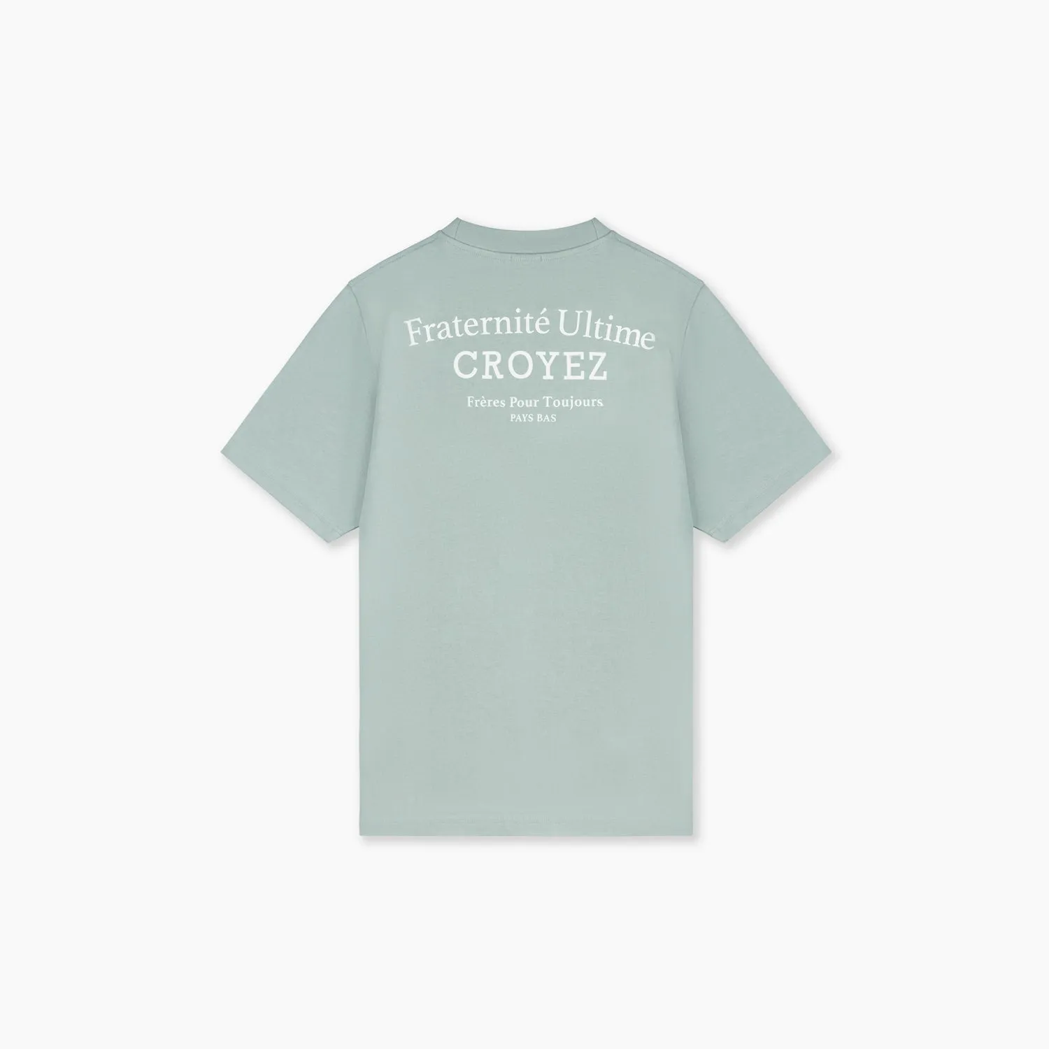 Croyez Fraternité T-Shirt | Blue Surf/White