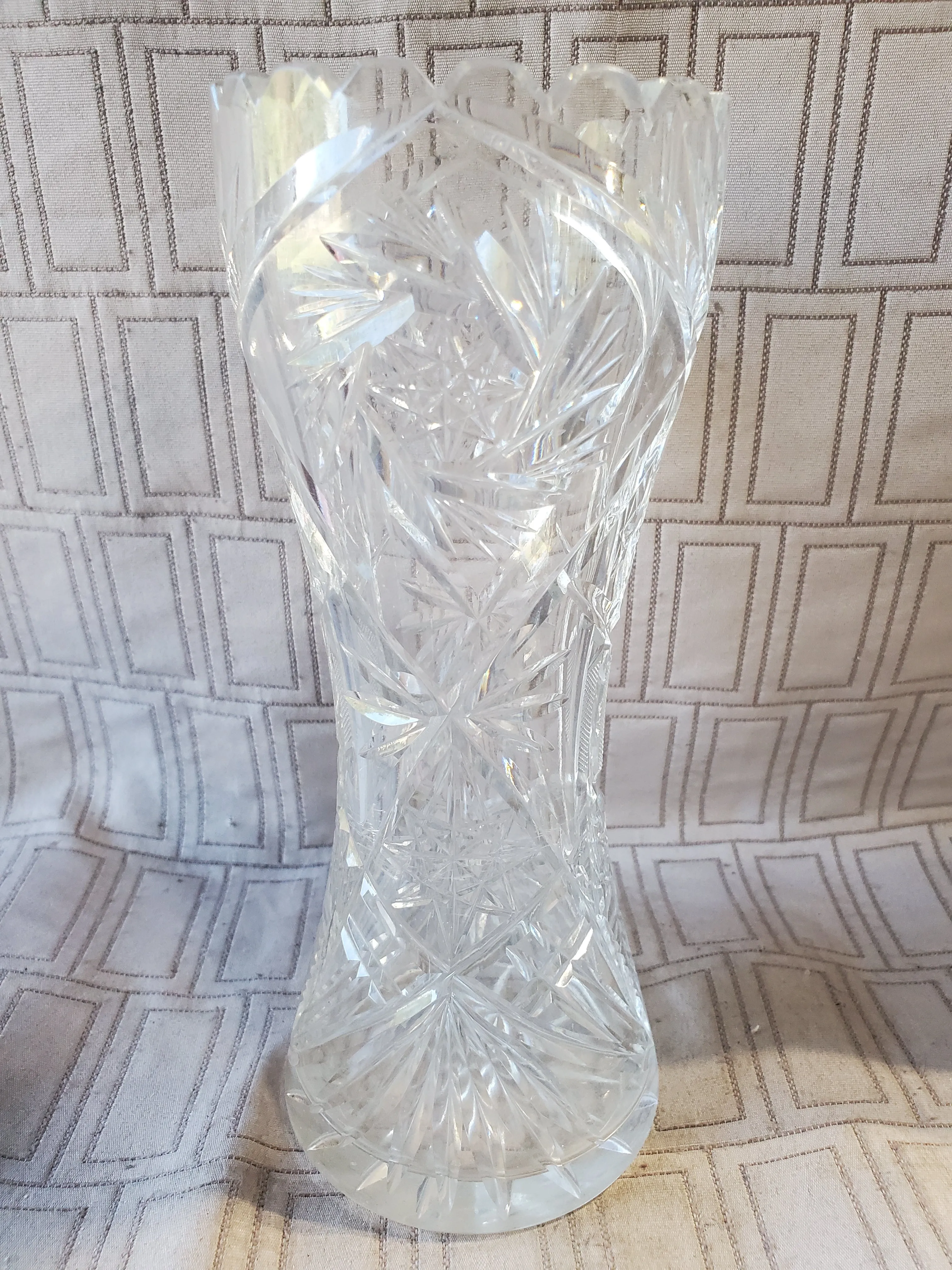 Cut Glass Bud Vase