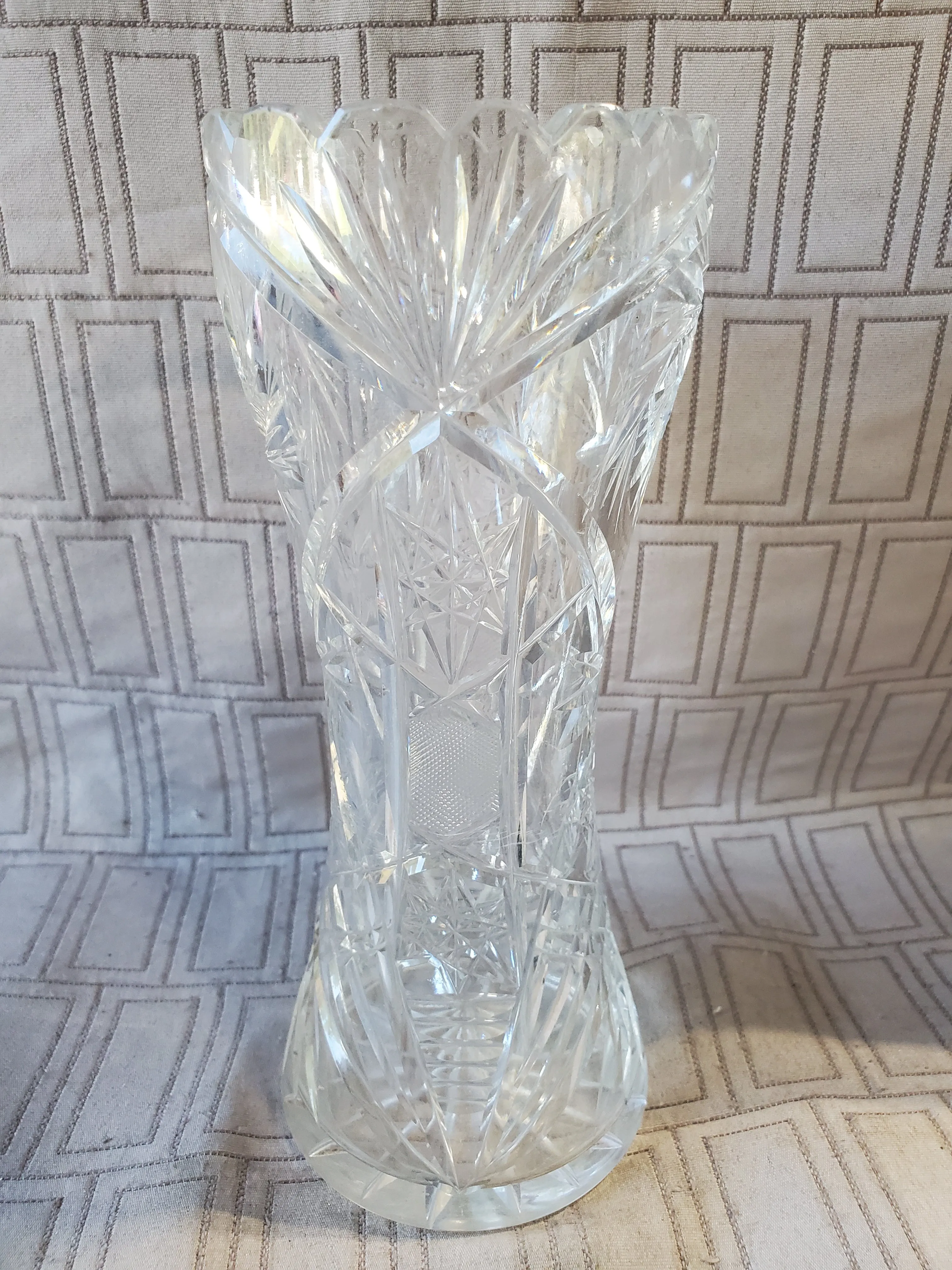 Cut Glass Bud Vase