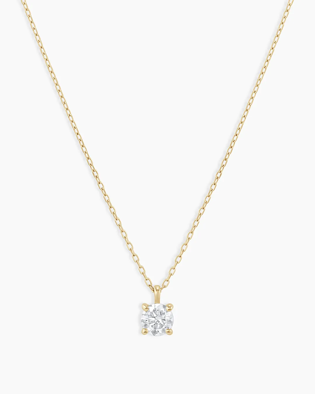 Diamond Solitaire 4 mm Necklace