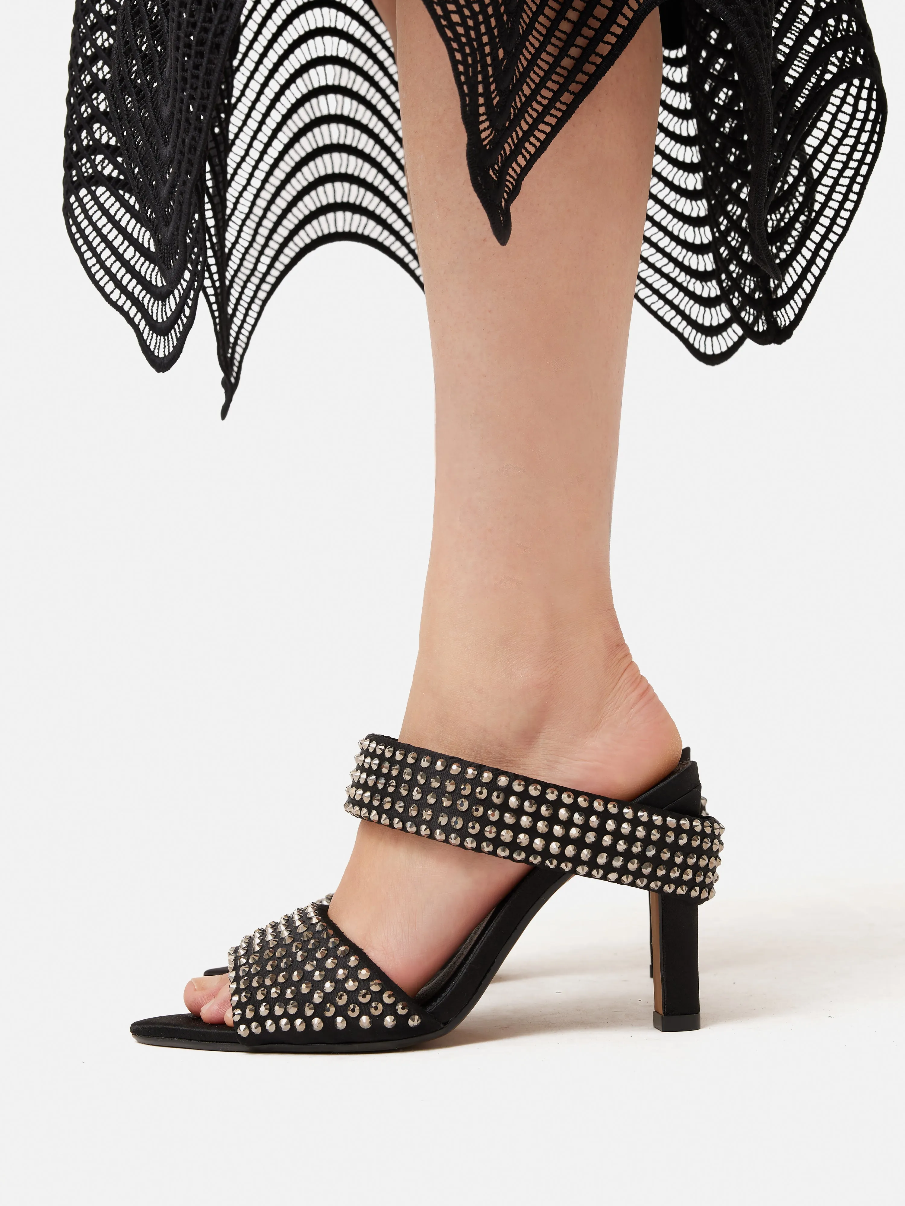 Diane Crystal Heel | Black