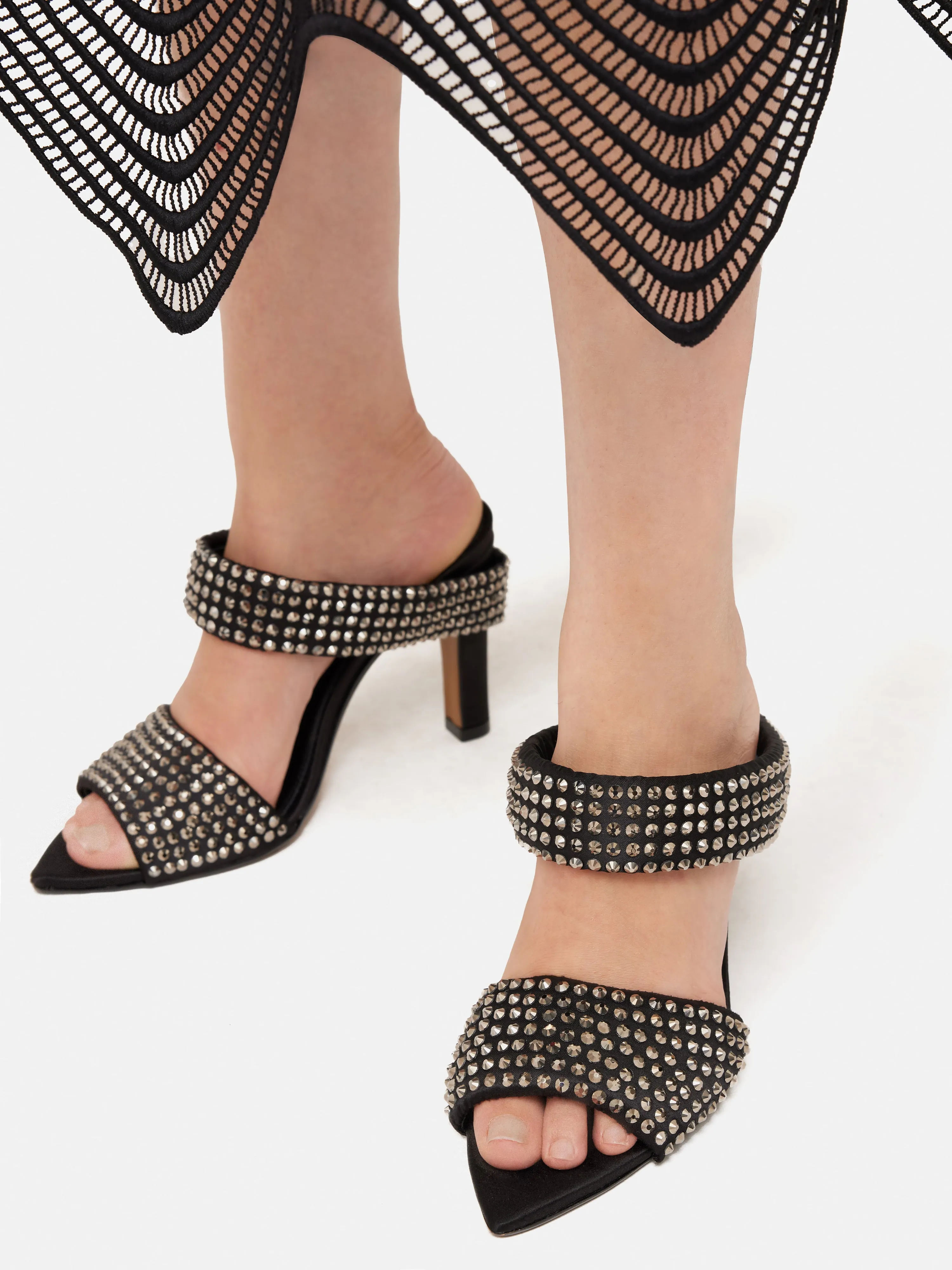 Diane Crystal Heel | Black