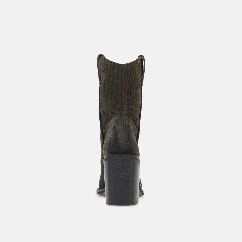 Distressed Leather Boots | Espresso