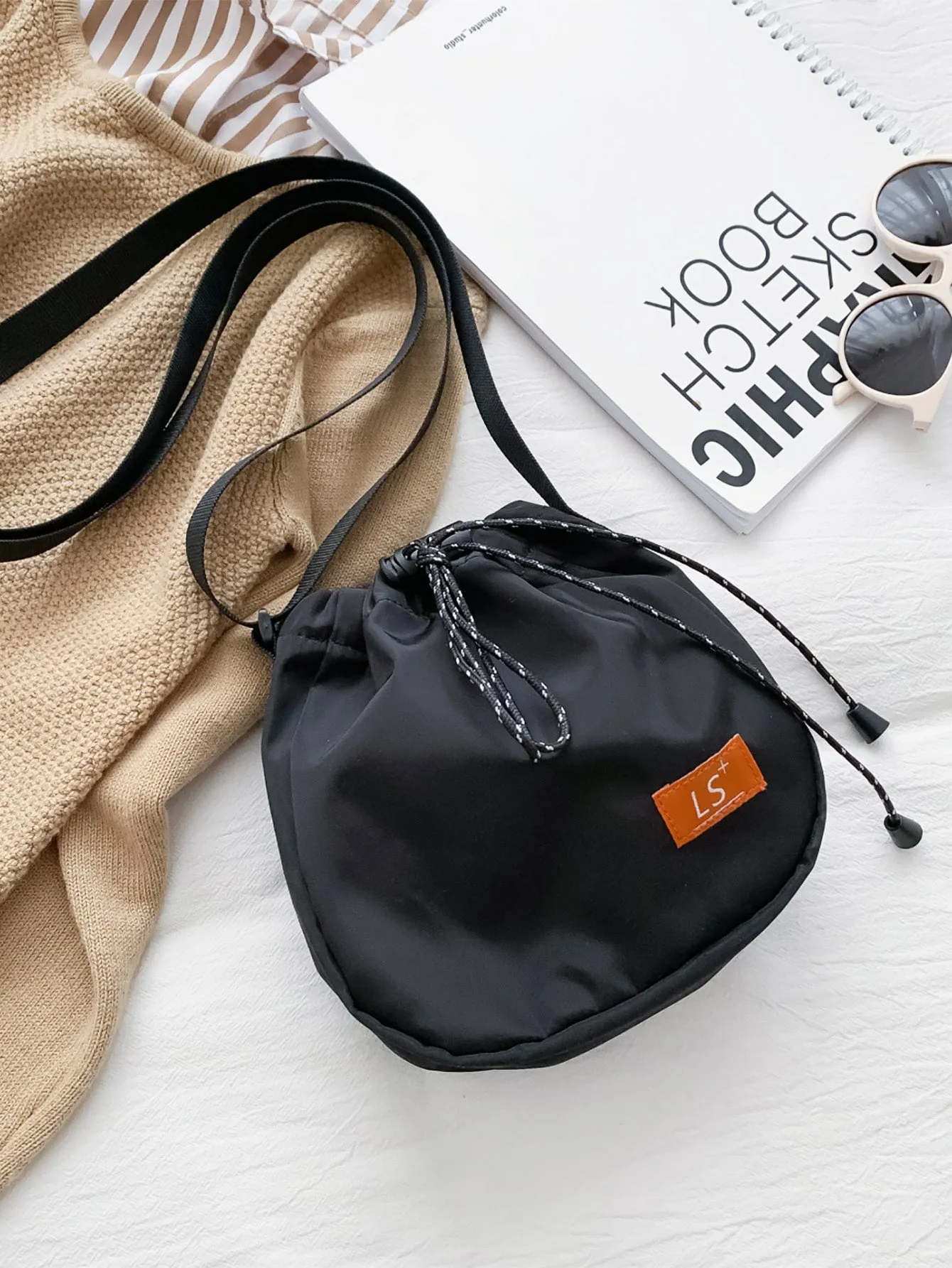 Drawstring Crossbody Bag