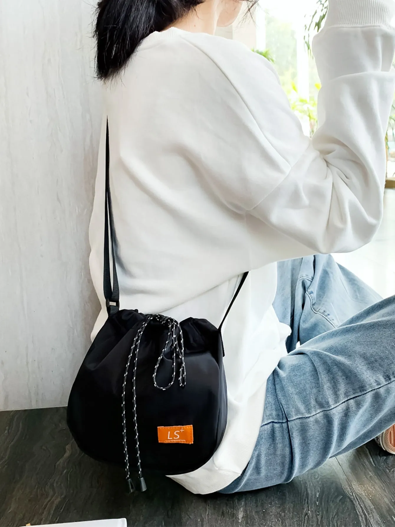 Drawstring Crossbody Bag