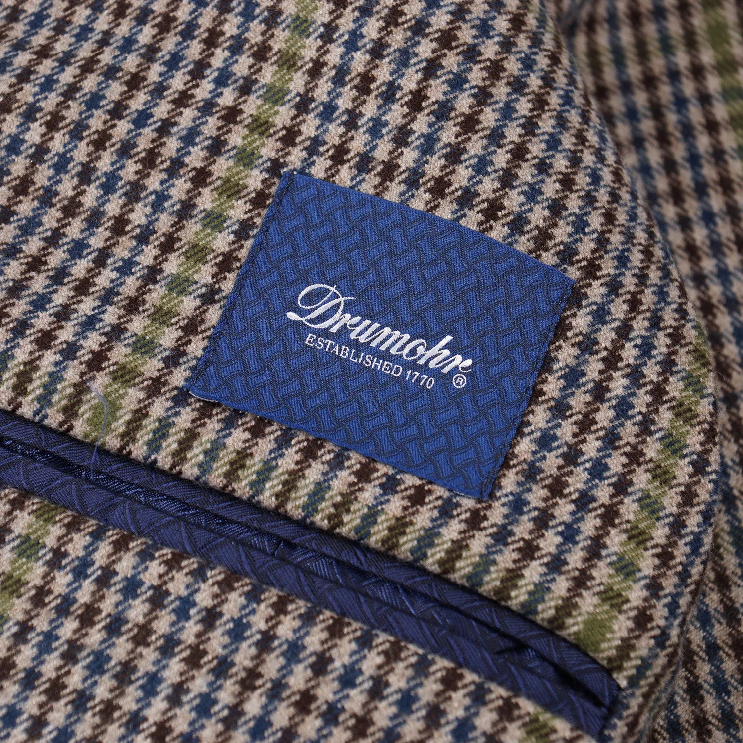 Drumohr Check Print Wool Shirt-Jacket