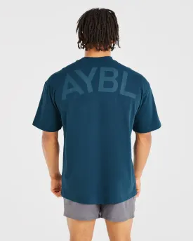 Essential Oversized T Shirt - Marine Blue