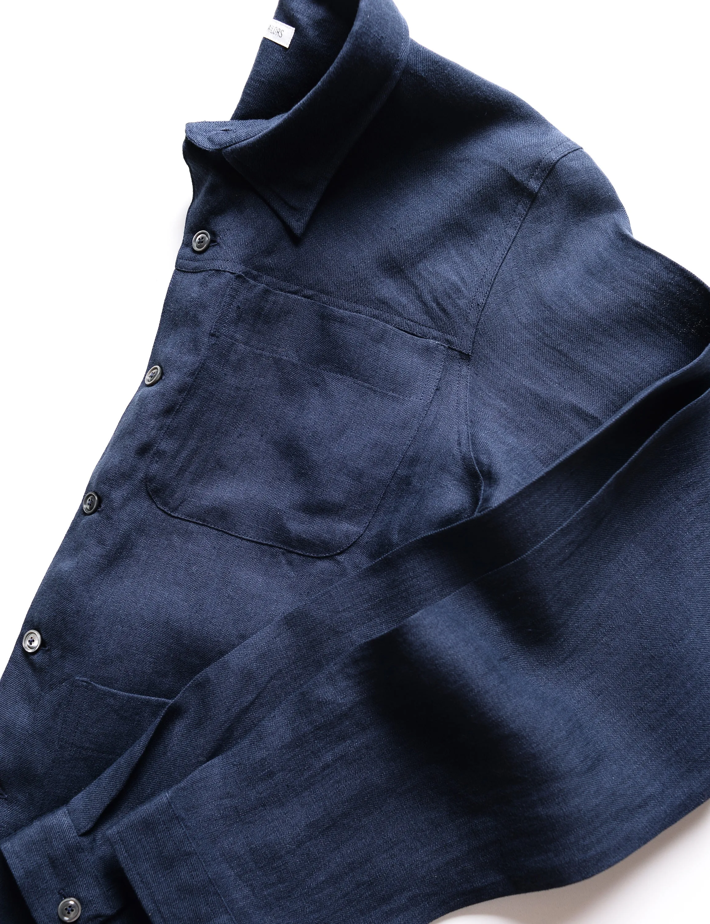 FINAL SALE: BKT15 Shirt Jacket in Linen Twill - Salerno Blue