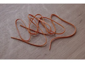 Flat Waxed Cotton Shoelaces Orange