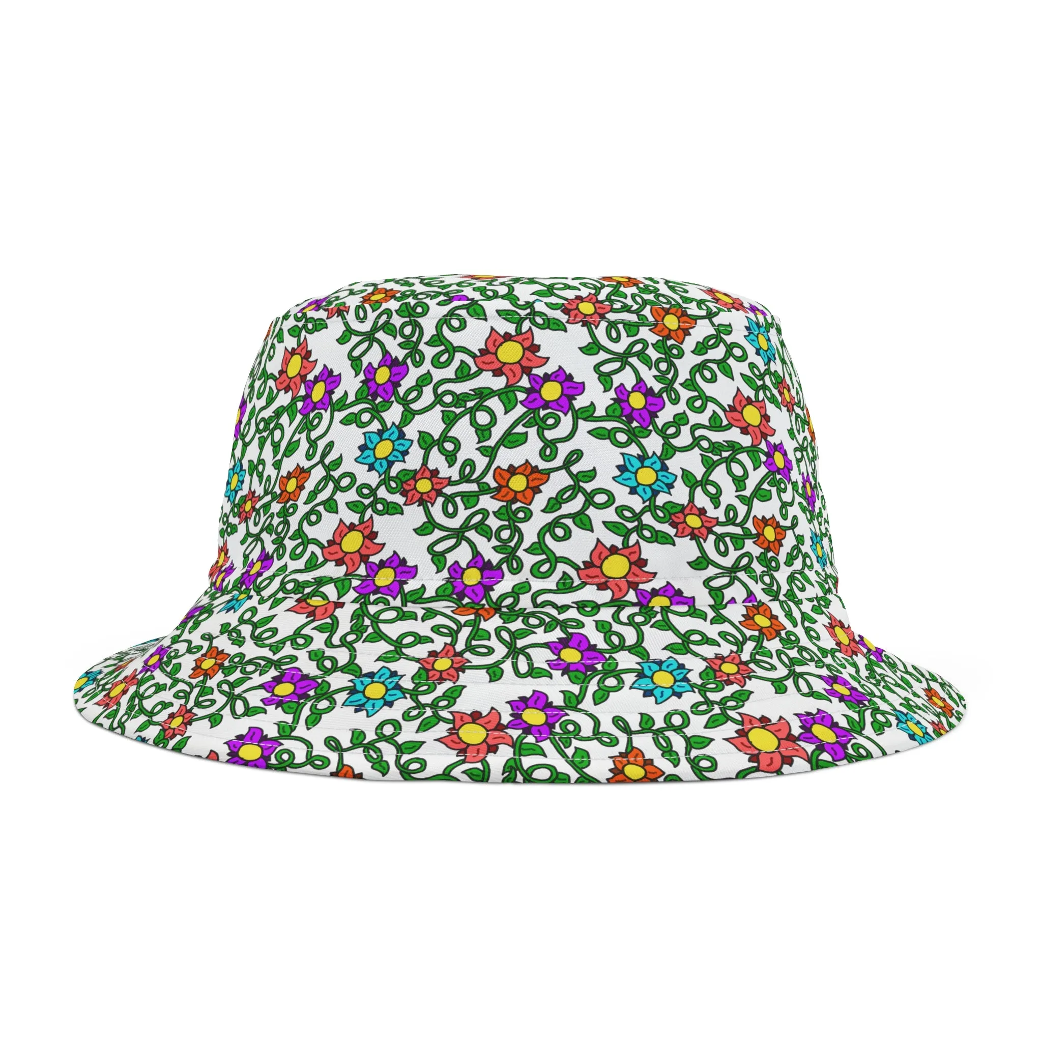 Floral Rainbow Bucket Hat