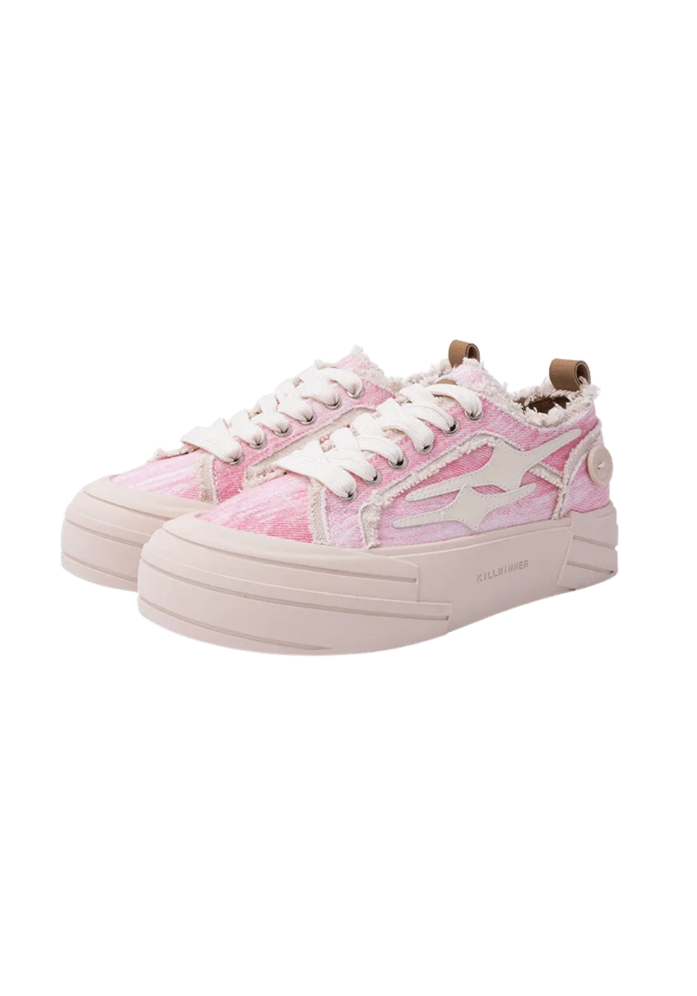 Flower Pink Canvas Shoes