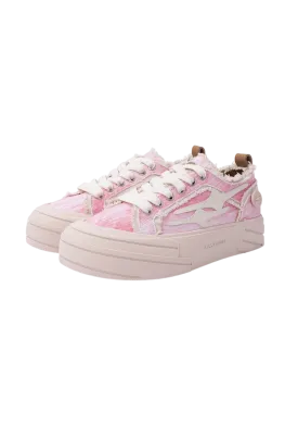 Flower Pink Canvas Shoes