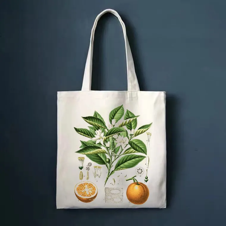 Flowers Nature Reusable Canvas Tote Bag