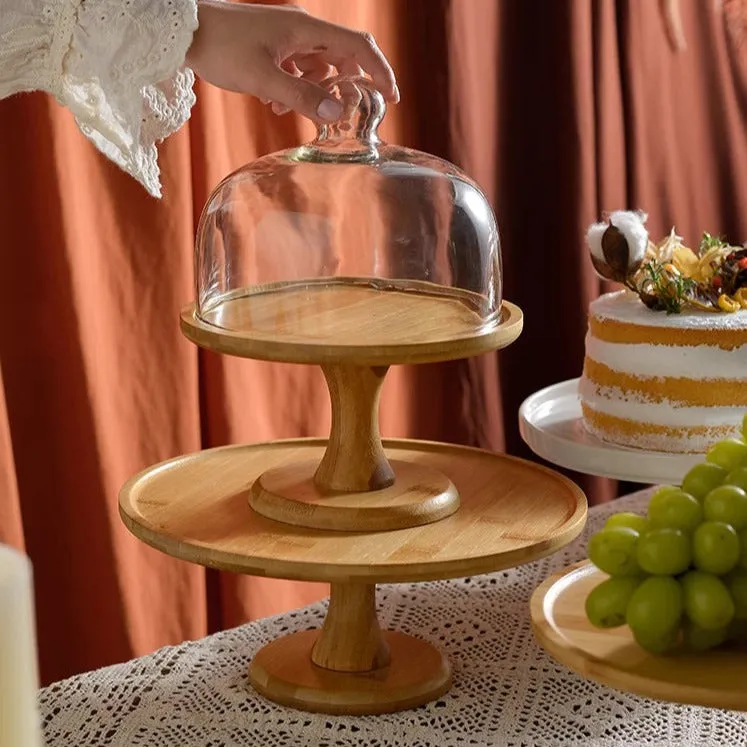 Footed Cake Stand With Dome