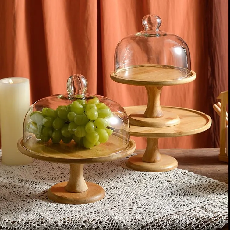 Footed Cake Stand With Dome