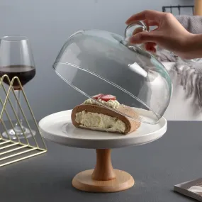 Footed Cake Stand With Dome