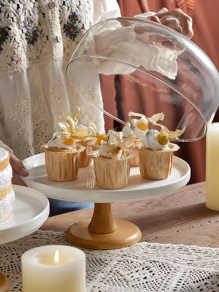 Footed Cake Stand With Dome