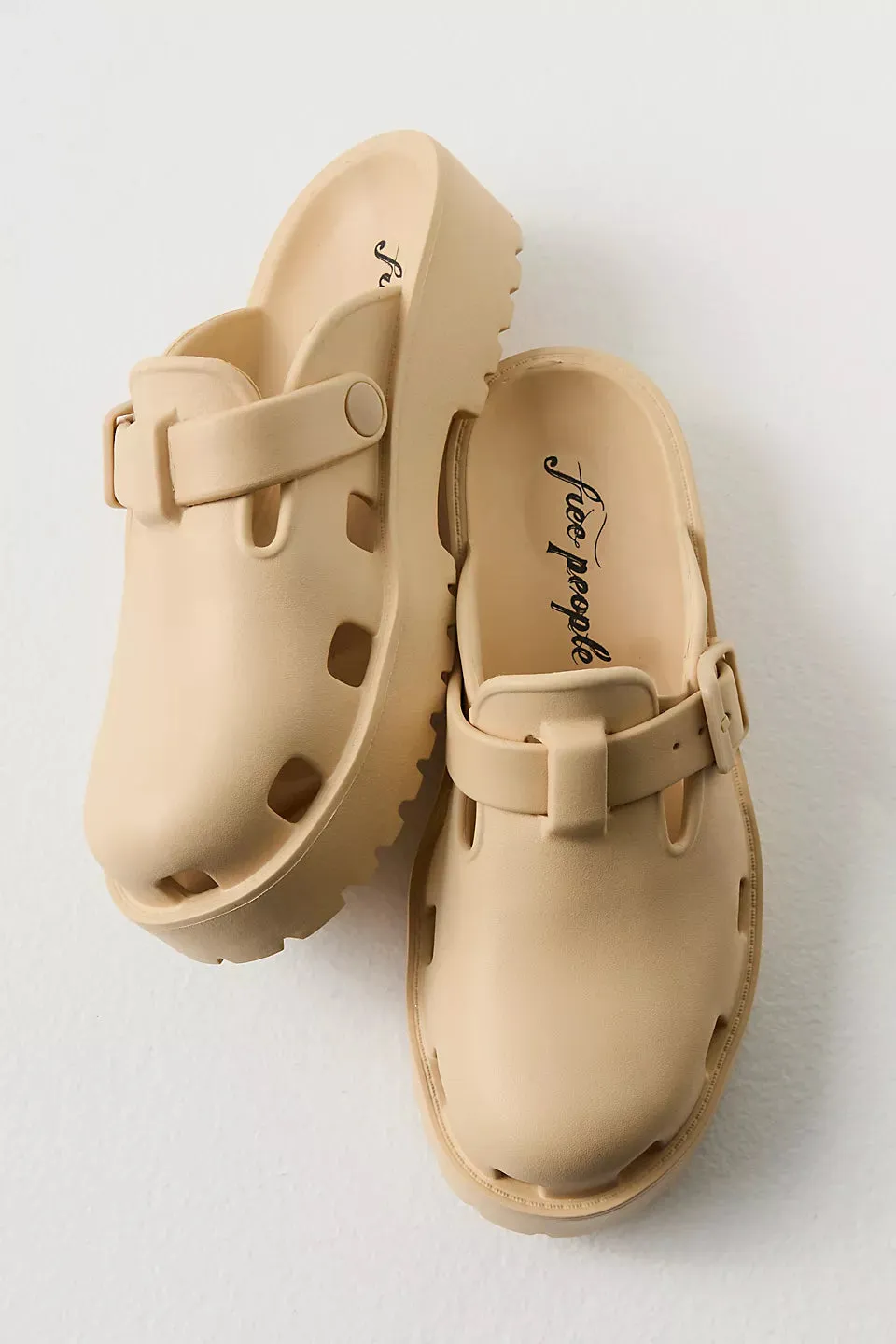 Free People Karlie Buckle Clog | Sand Dune