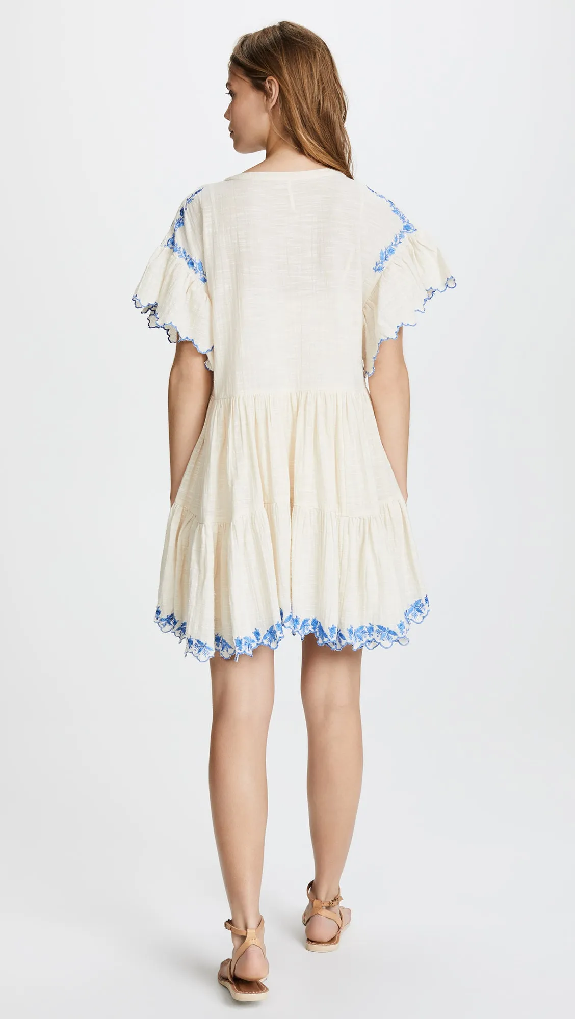 FREE PEOPLE Santiago Embroidered Mini Endless Summer Dress