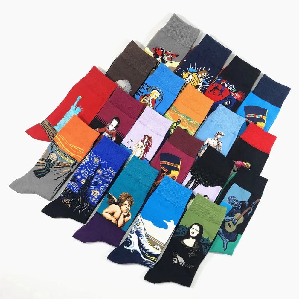 Funny Celebrity Art Socks