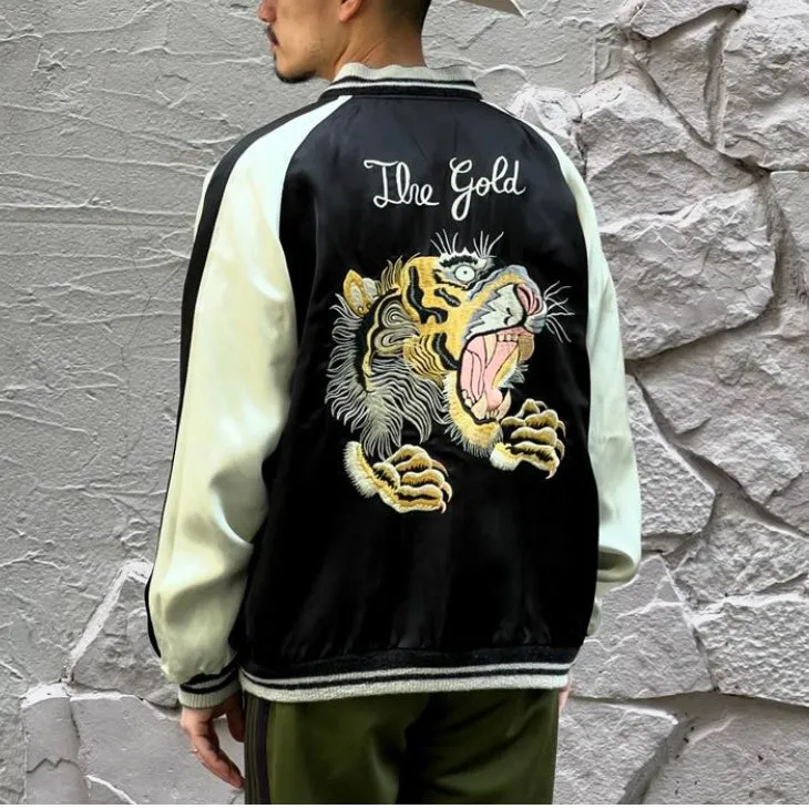 GOLD - SPECIAL EDITION ACETATE SOUVENIR JACKET - ONE HUNDRED TIGER - GL15480