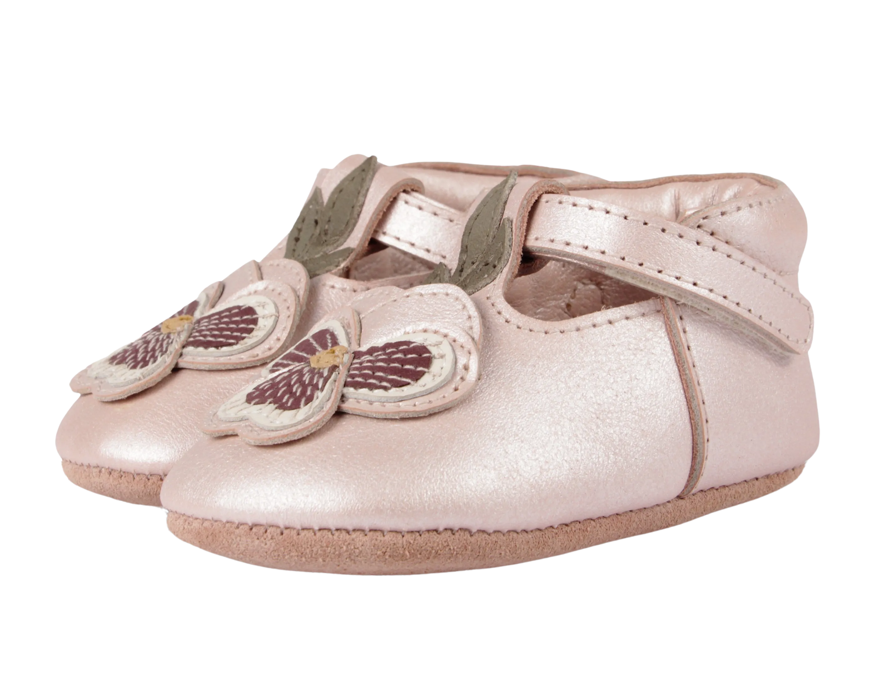 Heidi Shoes | Violette | Rose Metallic Leather