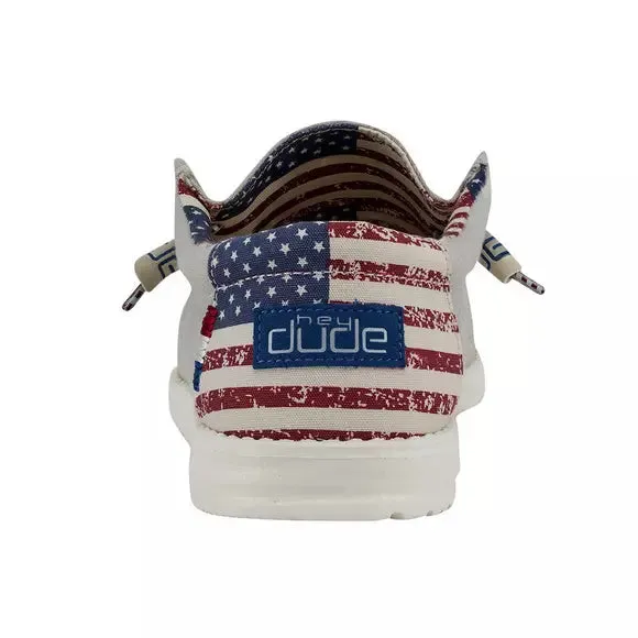 Hey Dude "Wally" Off White Patriotic