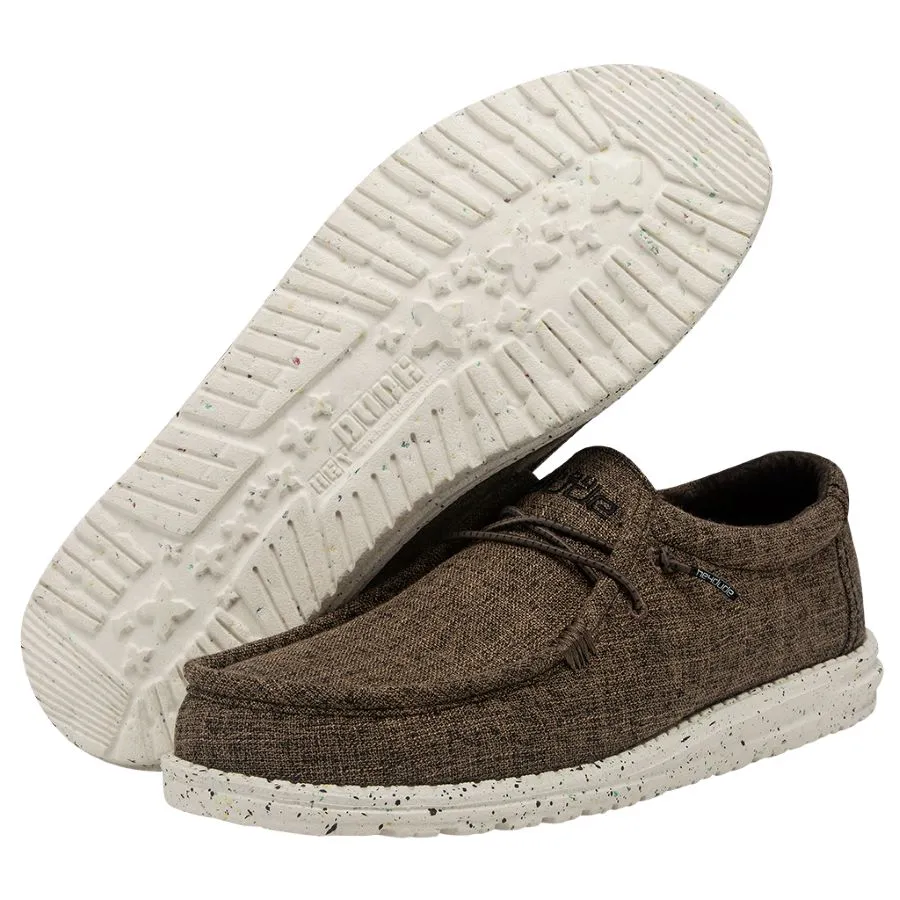 Hey Dude Wally Eco "Linen Dark Brown"