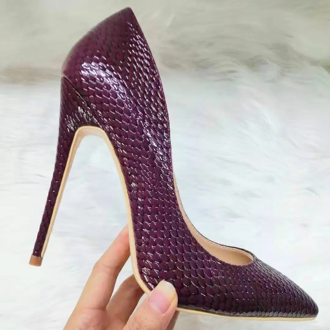 High-heels with snakeskin patterns, Fashion Evening Party Shoes, yy20-1