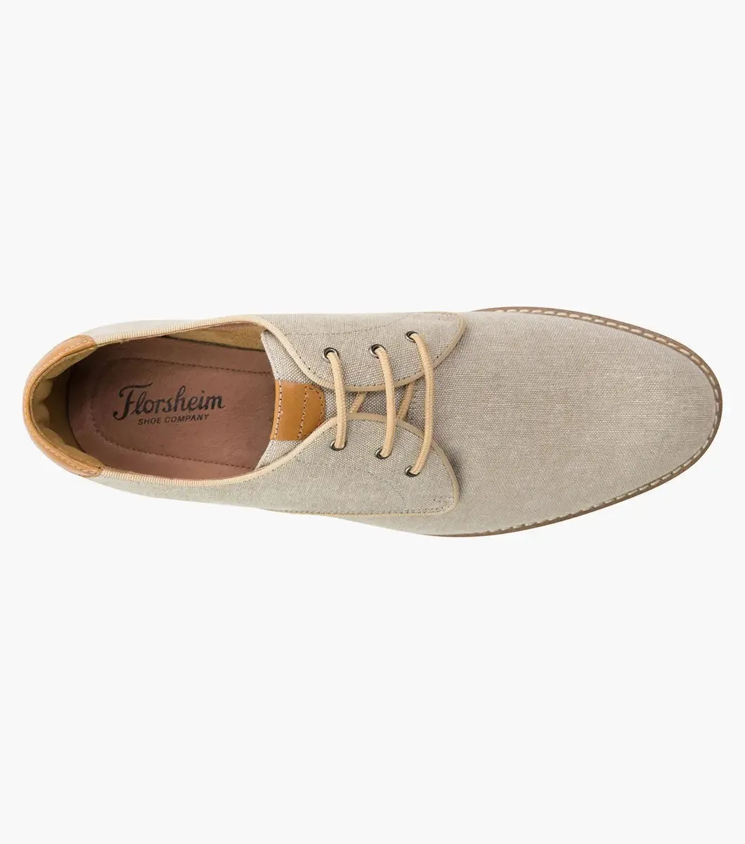 Highland Canvas Plain Toe Derby - Sand