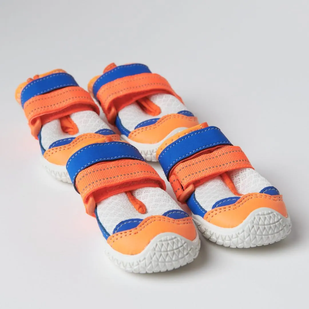 Hot Pavement Pawtector Dog Shoes - Orange Blue