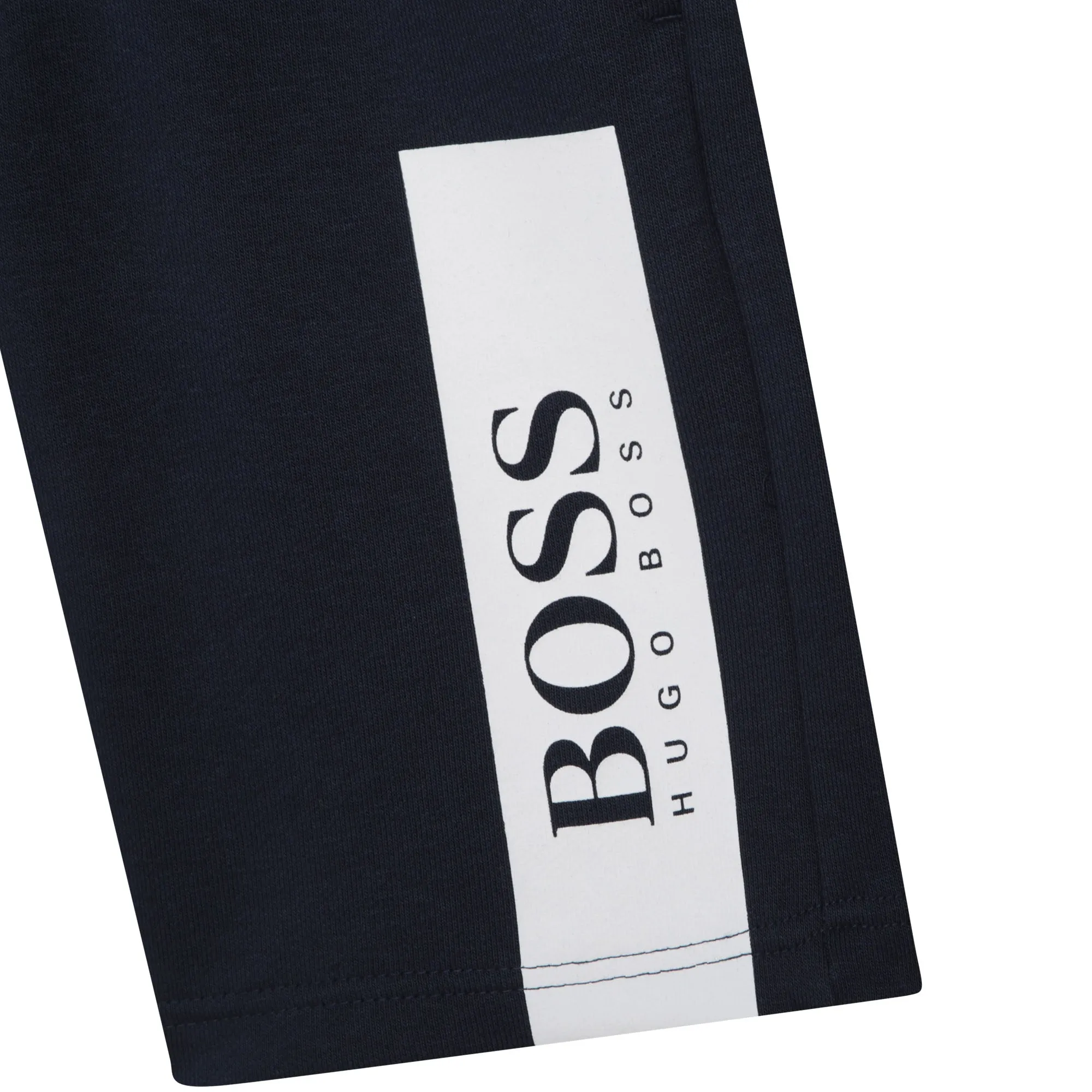 Hugo Boss Boys Bermuda Sweat Shorts_ Navy J24744-849