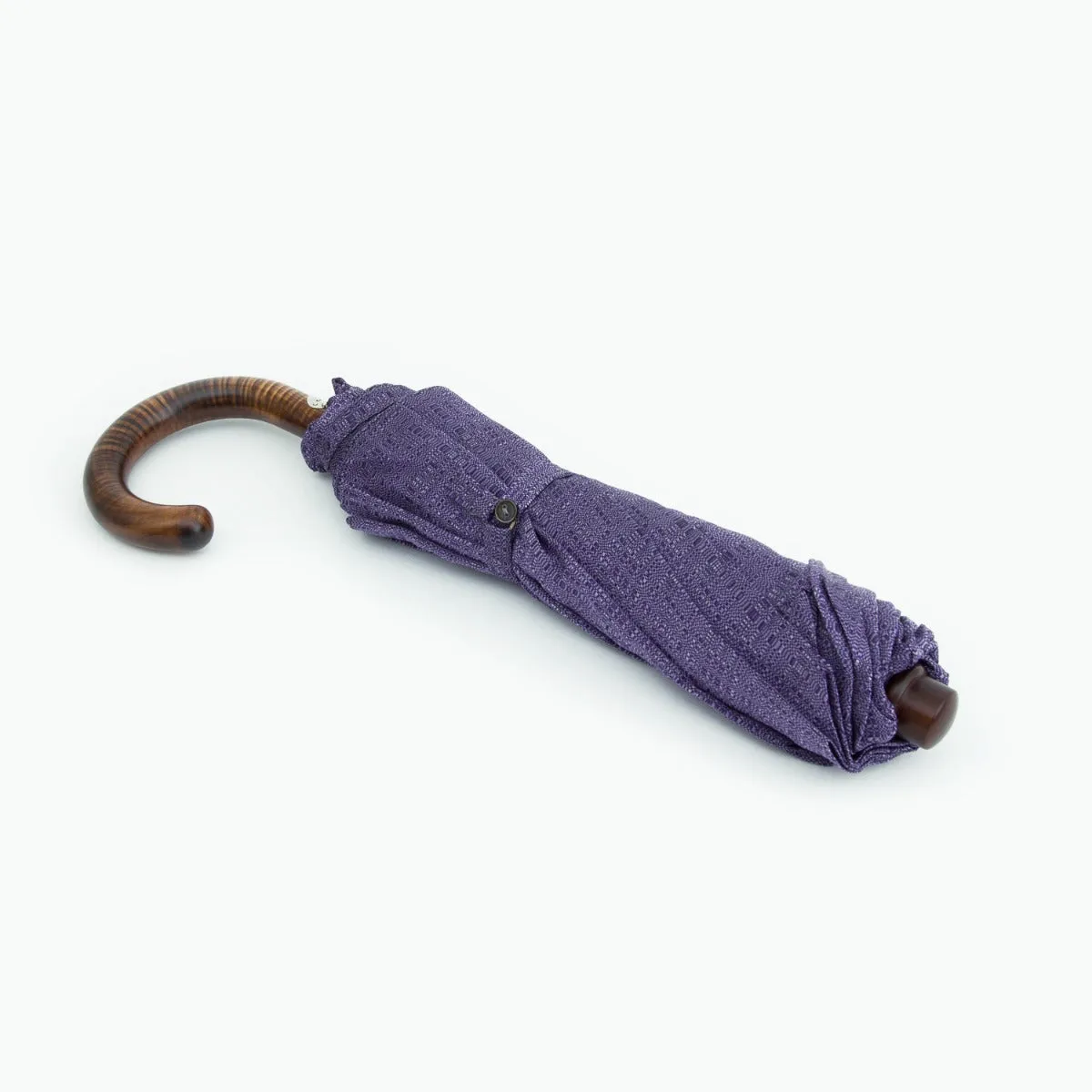 Imperial Purple Travel Umbrella with Maple Handle