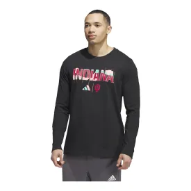 Indiana Hoosiers Adidas BHM Black Long Sleeve T-Shirt