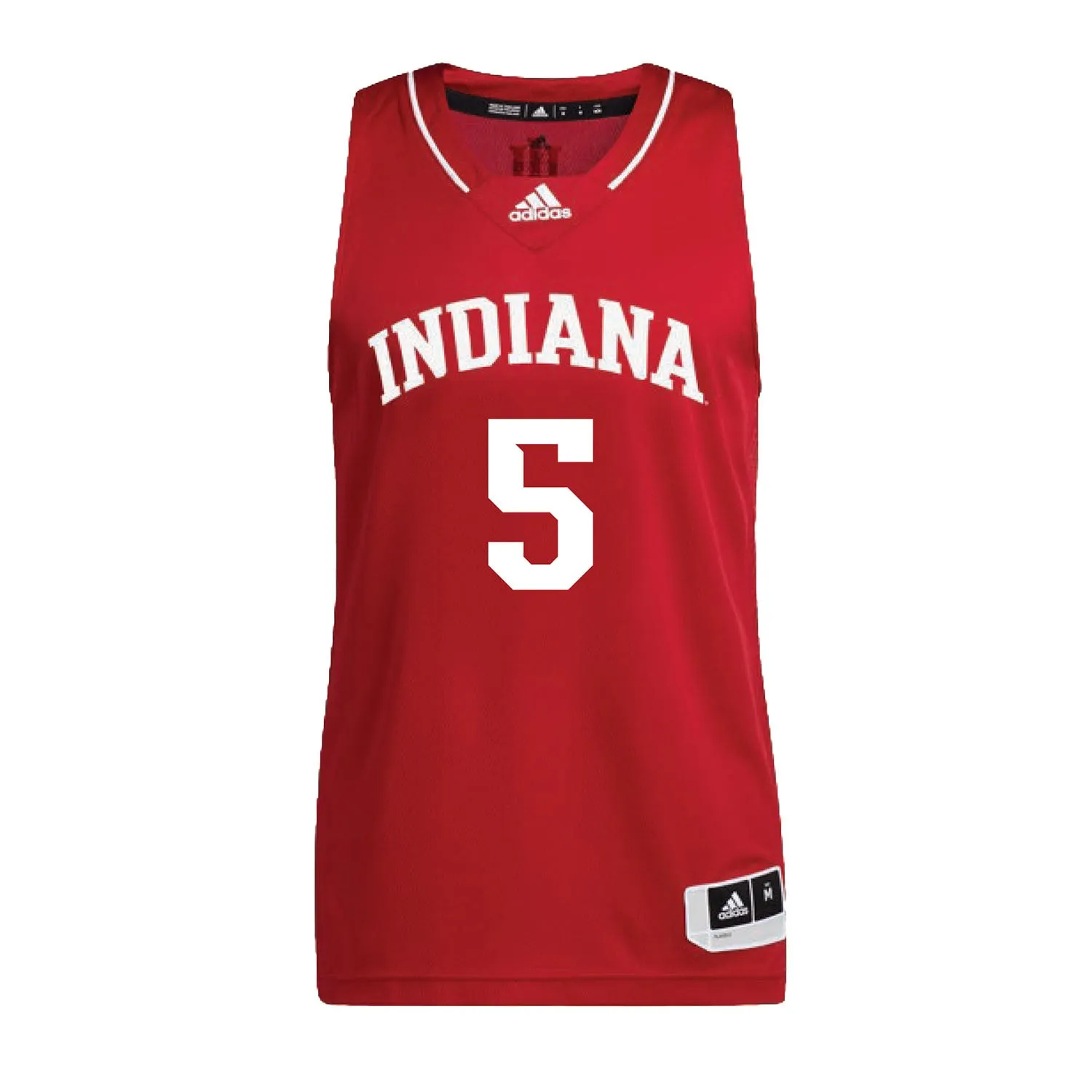 Indiana Hoosiers Adidas Crimson Men's Basketball Student Athlete Jersey #5 Malik Reneau