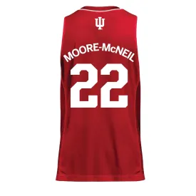 Indiana Hoosiers Adidas Crimson Women's Basketball Student Athlete Jersey #22 Chloe Moore-McNeil